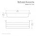 KRAUS Bathroom Accessories - Bath Towel Rack with Towel Bar in Chrome