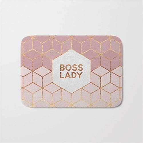Wolanim Boss Lady 2 Door Bath Mat 23.6"x 15.7"