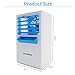 Lemebo Mini Portable Air Conditioner Fan, Small Desktop Fan 3 Degree Changeable Angle Adjustable Compact Super Quiet Personal Table Fan Mini Evaporative Air Circulator Cooler Humidifier(White)