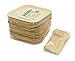 Ecodesign Disposable 50-Piece Palm Leaf Dinnerware - Appetizer Sides Dessert 7 Plates Pack (25) w/ Wood Forks (25) - Compostable