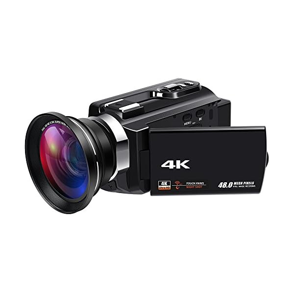 Video Camera 4K WiFi Camcorder Ultra HD Digital Camera Camcorders with