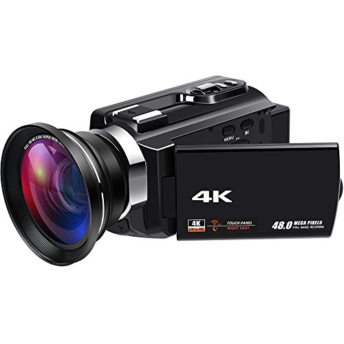 Video Camera 4K WiFi Camcorder Ultra HD Digital Camera Camcorders with