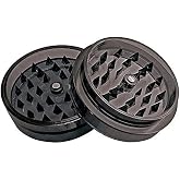 Acrylic 2pc Grinder with Magnet Smoke Color