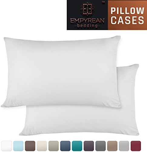 Empyrean BeddingPillow Cases - Queen Size Set of 2 - Soft White Standard Pillowcases