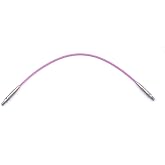 Weabetfu Options Interchangeable Circular Knitting Needle Cable,Swivel 360&deg; Inter.Cable for Circular Needle - 8inch(20cm)