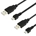 BIRUGEAR 2-Pack 6FT USB 2.0 A to Micro-USB Sync&Charging Cable for Motorola Droid Turbo, Moto G/E 2nd Generation Smartphone - Black