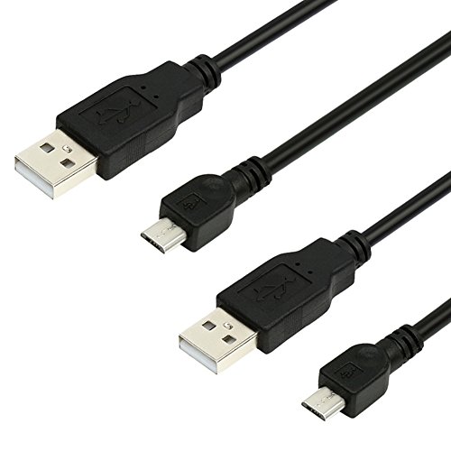 BIRUGEAR 2-Pack 6FT USB 2.0 A to Micro-USB Sync&Charging Cable for Motorola Droid Turbo, Moto G/E 2nd Generation Smartphone - Black BIRUGEAR 2-Pack 6FT USB 2.0 A to Micro-USB Sync&Charging Cable for Motorola Droid Turbo, Moto G/E 2nd Generation Smartphone - Black