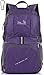 Outlander Packable Lightweight Travel Hiking Backpack Daypack (New Purple)