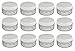 ericotry 24PCS 15 Gram 15ml 0.5oz Refillable White Plastic Screw Cap Lid with Clear Base Empty Plastic Sample Container Jars for Cosmetic Make Up Cream Lotion Eye Shadow Nails Powder Gems Jewelry