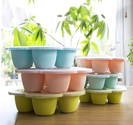 Neon Beaba Multiportions Silicone 6x90 Ml Le Repas De Bebe Bebe Et Puericulture Dwteam In