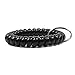 GOLF Pack of 12 Black Color Stretchable Plastic Bracelet Wrist Coil Wrist band Key Ring Chain Holder Tag