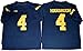 2016-2017 Mens Jim Harbaugh 4 College Football Limited Jersey Navy Blue