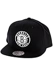 NBA Mitchell & Ness Brooklyn Nets Standard Logo Snapback Adjustable Hat - Black