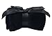 Luxuriously Soft Plush Solid Color Throw Blanket, Black