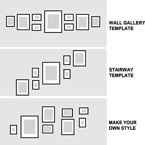 10 Pack Picture Frames Set, Wood Photo Frames Collage for Wall Decor or