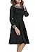 Meaneor Women's Vintage Polka Dot Neckline A-line Cocktail Party Dress