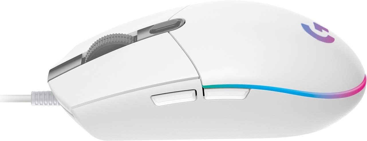 Logitech Gaming Mouse G102 LIGHTSYNC - Mouse - right-handed - Optical - 6 Buttons - Wired - USB - White - Image 5