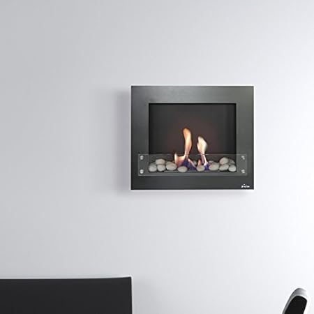 CLIMACITY BIOCHIMENEA DE PARED BESTIBIO DESIGN B NEGRO