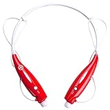 Universal Bluetooth Neckband Headphones S Gear -7000 Wireless Headset Sweatproof Running Gym Exercise Stereo Earphones Noise Cancelling Earbuds Cordless Red