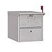 Salsbury Industries - 4325SLV Roadside Mailbox, Silver, 12.5 in. W x 13.625 in. H x 18.25 in. D