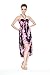 Matching Hawaiian Luau Mother Daughter Butterfly Dress in Pink Panel Black