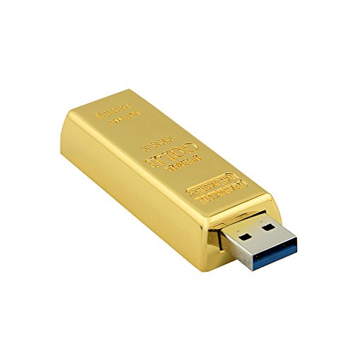 Usbkingdom 16GB USB 3.0 Flash Drive Super Speed Metal Bullion Gold Bar Shape Pendrive Memorias USB Memory Stick - Thumbnail 4