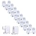 BRILLIHOOD 10 Pairs T8/T10/T12 Recessed Double Contact R17D HO Tombstone Base LED Tube Light Replacement Fluorescent Plunger Lampholder Socket White