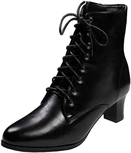 Kyoetsu Women’s Boots for Hakama, Lace-Up, Side Zipper, 8 Holes