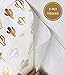 100 Gold Foil Cocktail Napkins | 5 Assorted Designs Folded 5 x 5 Inches Disposable Party Napkins Beverage Napkins | Bulk White Paper Napkins Are Perfect for Dinner, Wedding, Baby Shower, Bridal Shower
