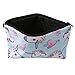 HENGSONG Women Girls Unicorn Printed Makeup Pouch Cosmetics Bag Key Bag Coin Purse Stationery Case Pencil Case with Zipper Gifts Skyblue