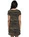 FV RELAY Women's Summer Casual Short Sleeve Camo Print Dresses Stretch Swing Dress for Work (S,Army Green)