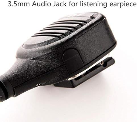 radtel Platinum Series Rainproof Heavy Duty Shoulder Remote Speaker Mic Compatible RT-470 RT-470X RT-490 MD-380 MD-UV380 Kenwood TK-2202 Baofeng Btech radios,Microphone (Common MIc) - Image 4