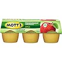 Mott's Unsweetened Applesauce, 3.9 oz cups, 6 count