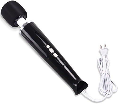 ANDKYWD Power Magic Massage, Electric Handheld Body Massager with Cord, Personal Massagers with Long Handle, 8 Multi-speed Powerful Vibrations, Corded Massage for Women Muscles Aches, Black