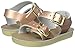 Saltwater by Hoy Girl's Sun-San Sea Wee-K Flat Sandal, Rose Gold, 4 M US Toddler