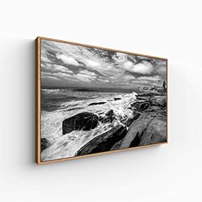 Canvas Wall Art for Living Room, Bedroom Monochrome Landscape Framed Canvas Prints for Home Decoration Ready to Hang - 16x24 inches