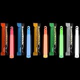Lumistick 6 inch Emergency Glow Sticks – Industrial Grade Waterproof Ultra Bright Long Lasting Parties Bright Light Sticks