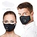 Dust mask with breathing valve - face mask for dust, pollen, smoke, woodworking and more - 5 replacement filters PM 2.5