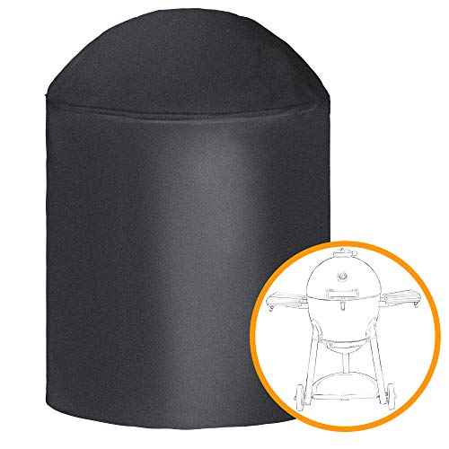 i COVER Round Grill Cover-39(Dia) x41(Tall) Water Proof Heavy Duty Outdoor Canvas BBQ Grill Cover Dome Smoker Cover Fits Char-Griller Akorn kamado Grill or Similar Size Grills