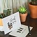 Blank Watercolor Thank You Cards: 36 Assorted Boxed Pack - Succulent Floral Green & Black & White Card Designs: Bulk Note Box for Graduation, Wedding, Bridal Party, Baby Shower, Men & Women Sympathy