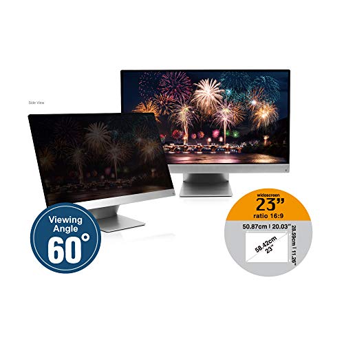 KAEMPFER Anti-Blue Light Privacy Screen Protectors Filter for Widescreen Monitor 23 Inch 16:9 (20.03″ x 11.26″ / 509 x 286mm)