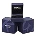 King Will Classic 8mm Tungsten Carbide Ring Wedding Band for Men Inlay Celtic Knot Engagement Ring Comfort Fit
