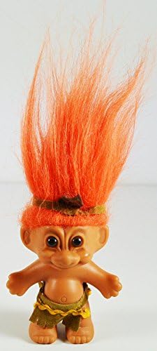 Troll Doll Indian Orange Hair 3.25" tall by Russ