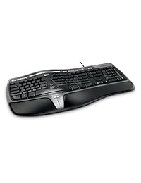 Teclado ergonómico natural 4000, de la marca Microsoft, Negro talla única
