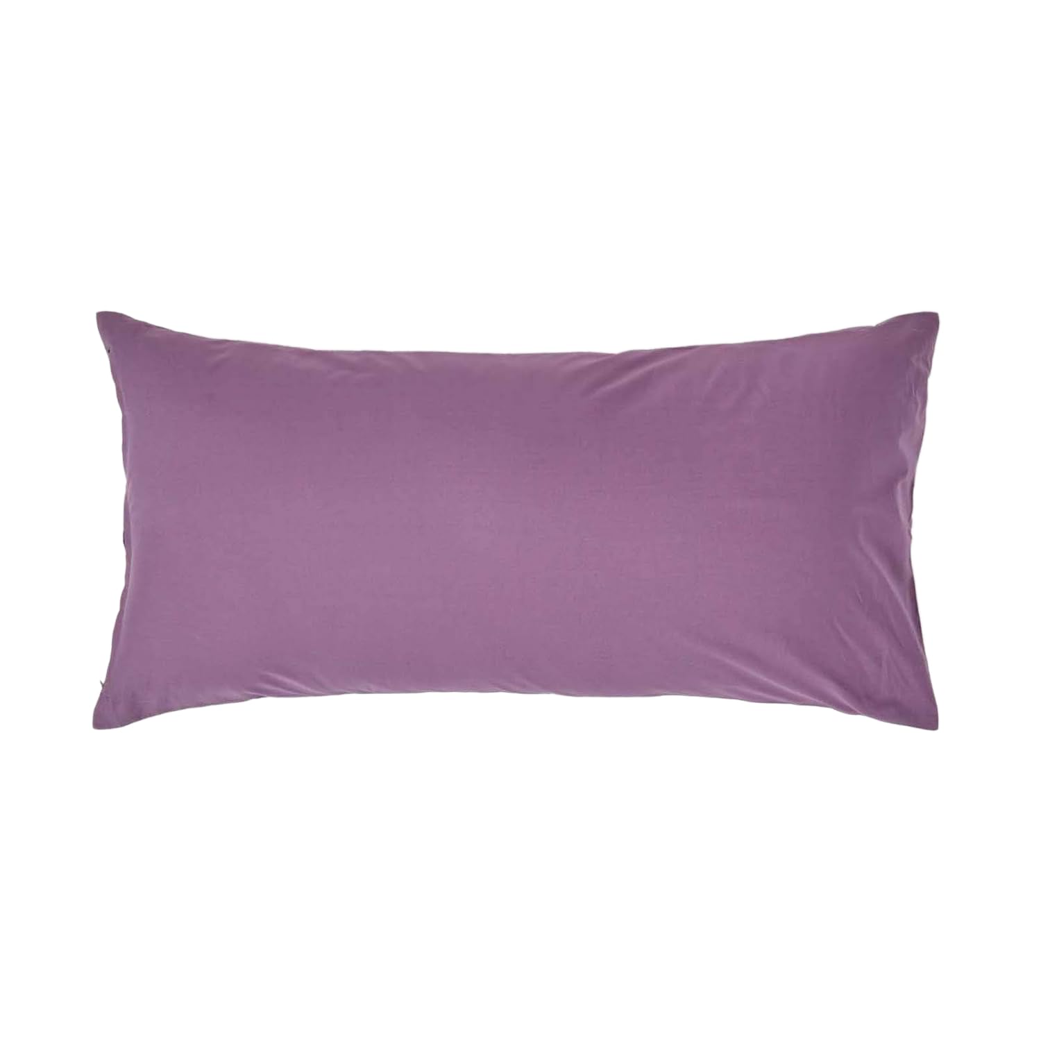 HOMESCAPES Purple Grape Pure Egyptian Cotton Euro Size Pillowcase 40 x 80 cm 200 TC 400 Thread Count Percale Equivalent Pillow Case with Zip