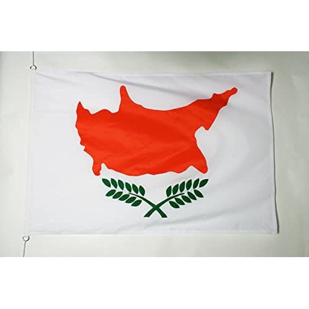 AZ FLAG - Cyprus Flag 3' x 5' External Use - Cypriot Flag 100 x 150 cm - Banner 3x5 ft in Tergal With Rings