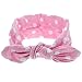 Itaar Baby Girl Turban Rabbit Ear Headband Head Wrap Dot Hair Band Headwrap fit for 0-10 years toddler