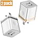 KEAIO USB Wall Charger, [UL Certified] 2-Pack 2.1A/5V USB Plug Dual Port Power Adapter Charging Block Charger Cube Compatible with iPhone X/8/7/6/6S Plus, X Xs Max XR, iPad, Samsung, Android, and More