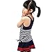 Vkenis Striped Two-Piece Suits Navy Style Swimsuit for Girls 8-14 Years Old