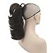 Oubeca Adjustable Claw Ponytail Hairpiece Layered Wavy Messy Pony tail Extensions (2/33 Dark Brown)
